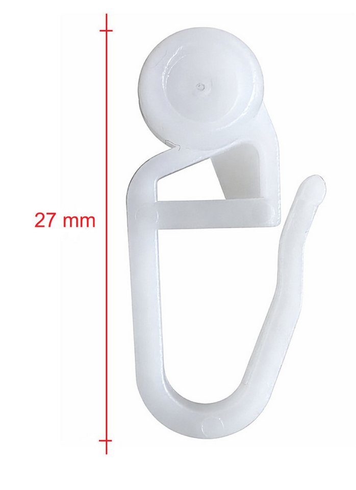 rewagi Gardinenröllchen Röllchen,Gardinenrollen,Gardinengleiter,Innenlaufrollen, Gardinen, Vorhänge, Gardinenschiene, Seitenschals, Flächenvorhänge, (100-St., G – Bild 2 von 5