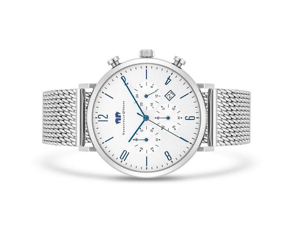 Rhodenwald & Söhne Chronograph Arakon silber Arakon, mit Edelstahl-Armband – Bild 2 von 5