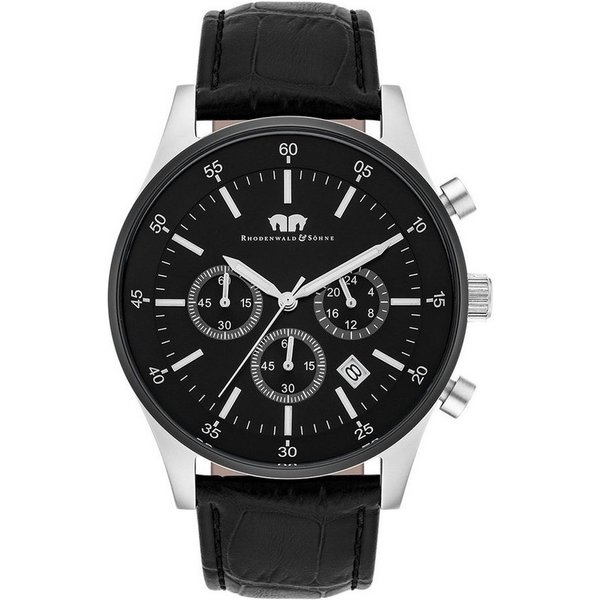 Rhodenwald & Söhne Chronograph Goodwill silber/schwarz Goodwill, aus Edelstahl