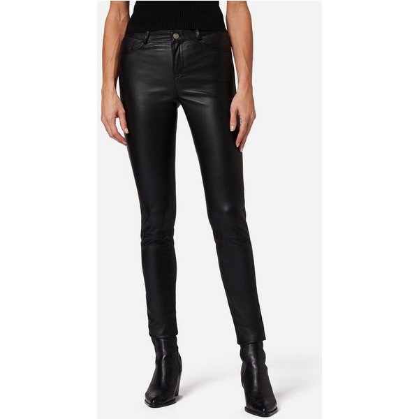 RICANO Lederhose PND Stretch Lederhose aus Stretch-Lamm-Leder in 5-Pocket-Optik