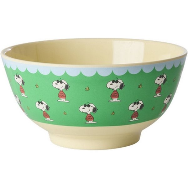 rice Müslischale Schüssel Snoopy Grün, 15 cm, Melamin BPA-frei, spülmaschinenfest