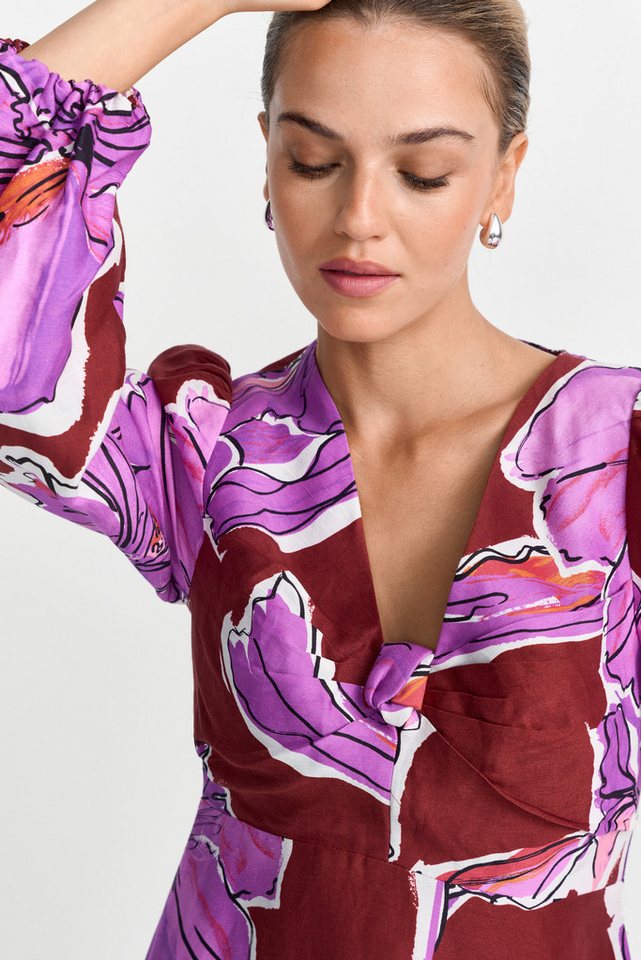 RICHROYAL Maxikleid aus Leinen-Mix, Allover Blumenprint – Bild 3 von 5