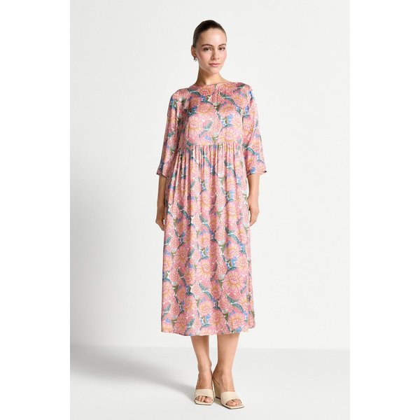 RICHROYAL Midikleid im Liberty-Blumenmuster