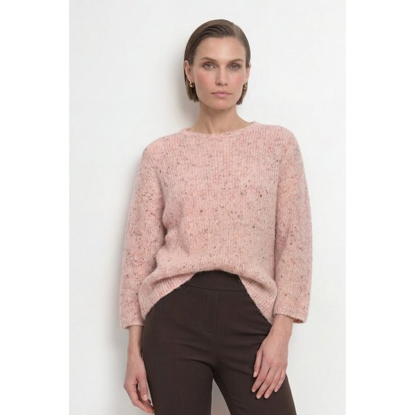 RICHROYAL Strickpullover mit Alpaka, Regular fit mit Rundhalsausschnitt