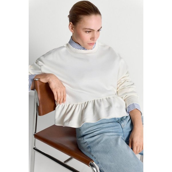 RICHROYAL Sweatshirt Regular fit mit Volants