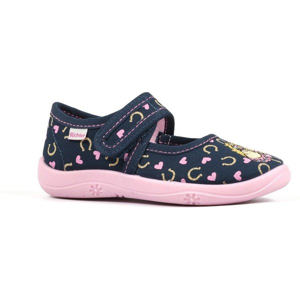 Richter Hausschuh Klettschuh, Kindergarten Schuh mit Print, Größenschablone zum Download