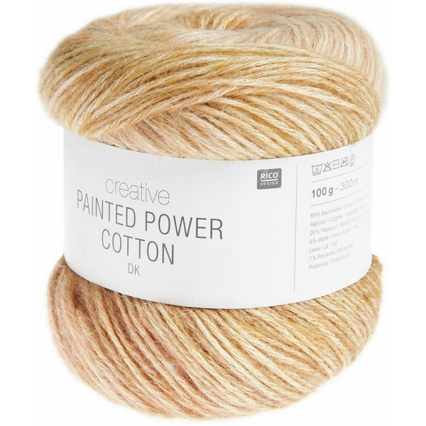 rico Rico - Creative Painted Power Cotton dk Häkelwolle, 300 m