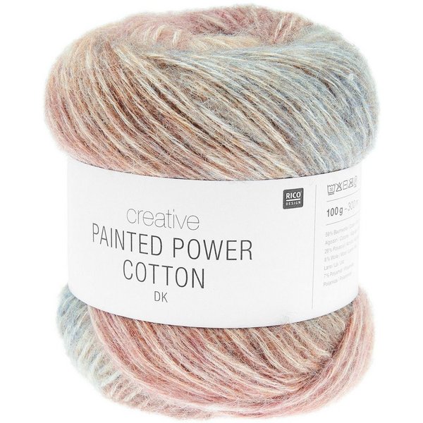 rico Rico - Creative Painted Power Cotton dk Häkelwolle, 300 m