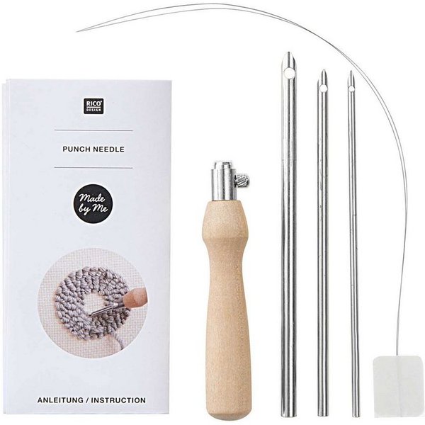 Rico Design Sticknadeln Punch Needle Holz, 6-tlg.