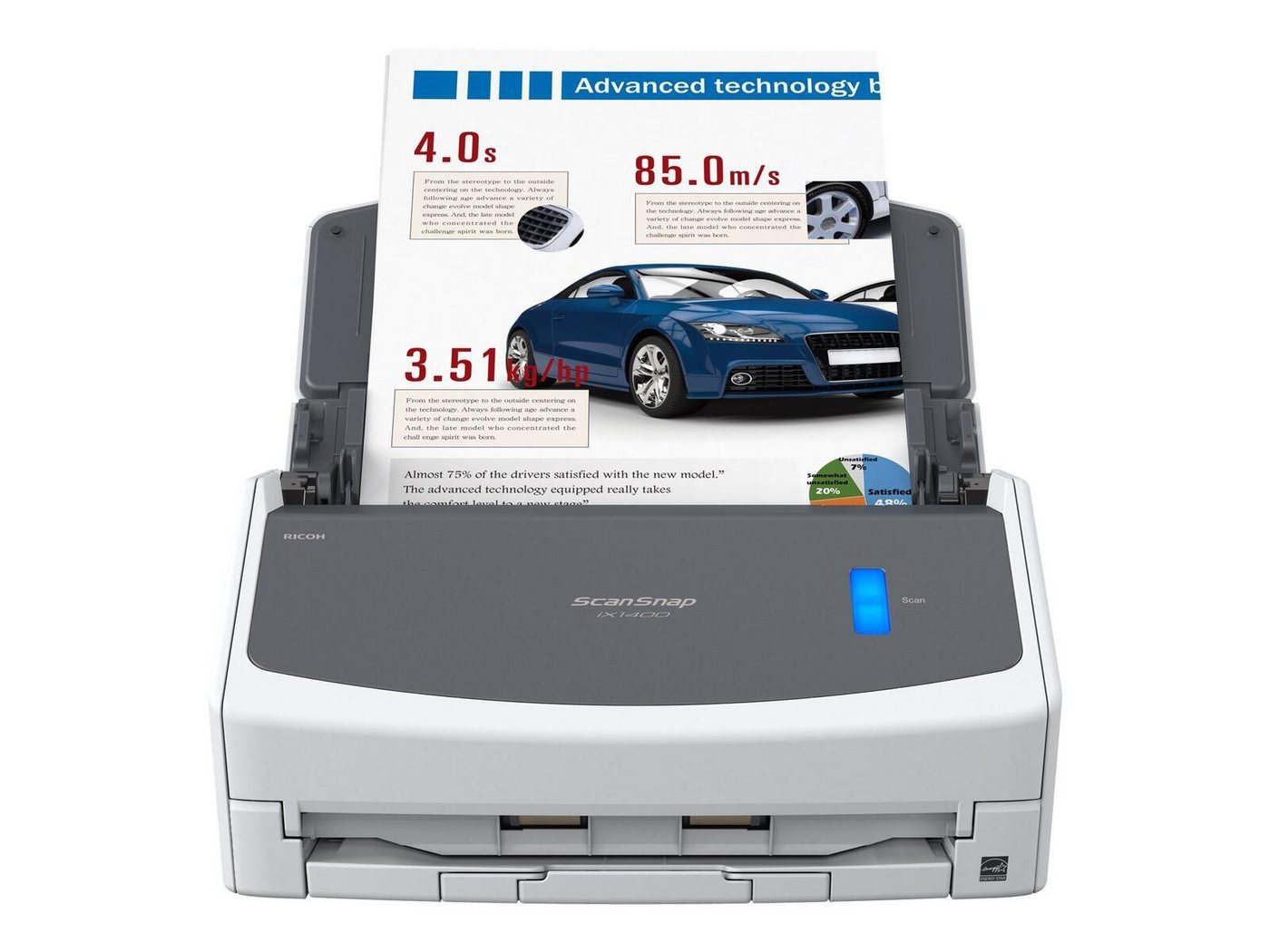 Ricoh RICOH ScanSnap iX1400 Scanner, (Duplexfunktion, ADF (Automatischer Dokumenteneinzug) – Bild 2 von 5