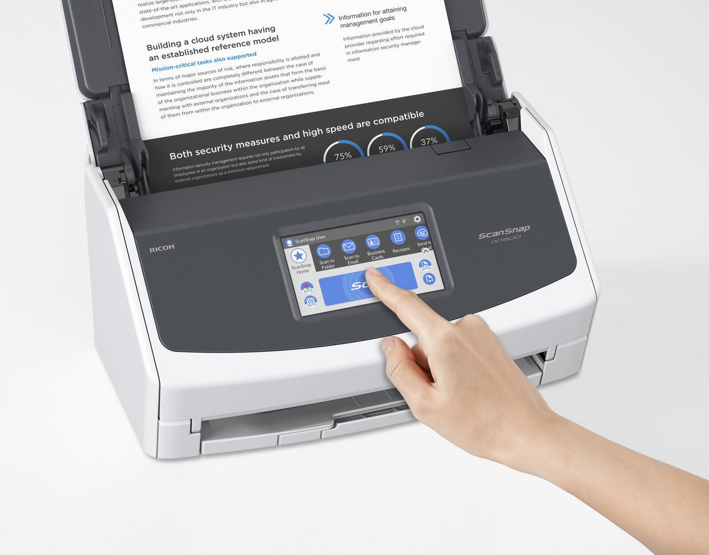 Ricoh Ricoh ScanSnap iX1600 Scanner, (ADF (Automatischer Dokumenteneinzug) – Bild 3 von 5