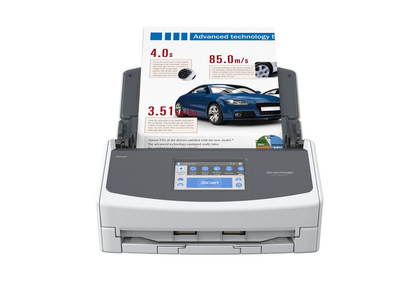 Ricoh Ricoh ScanSnap iX1600 Scanner, (ADF (Automatischer Dokumenteneinzug) – Bild 4 von 5