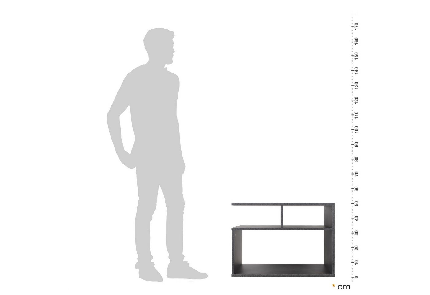 RICOO Couchtisch WM095-BG (1-St), Sofatisch mit Stauraum Wohnzimmer Tisch Beistelltisch Kaffeetisch – Bild 4 von 5