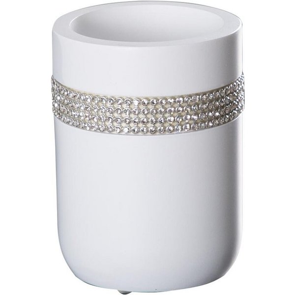 Ridder Badaccessoire-Set Aufbewahrungsbecher Piara weiß matt