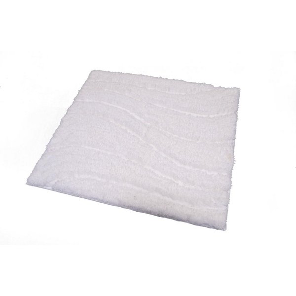 Ridder Badematte La Ola weiß, Höhe 55 mm, 100% Polyester-Microfaser