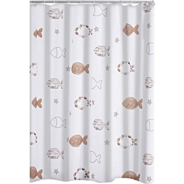 Ridder Duschvorhang Fishes beige Breite 180 cm