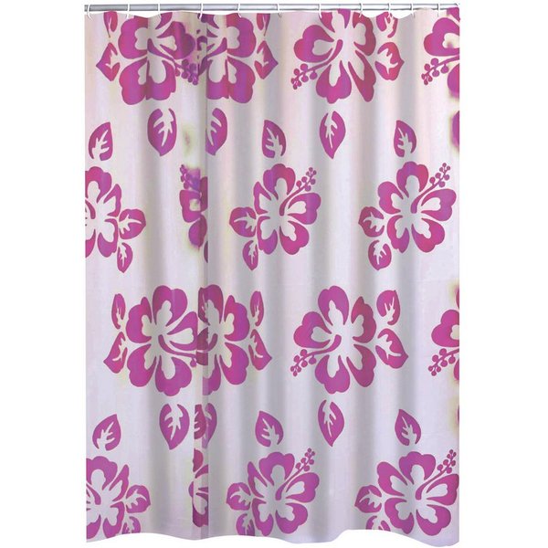 Ridder Duschvorhang Flowerpower Semitransparent-rosa Breite 180 cm