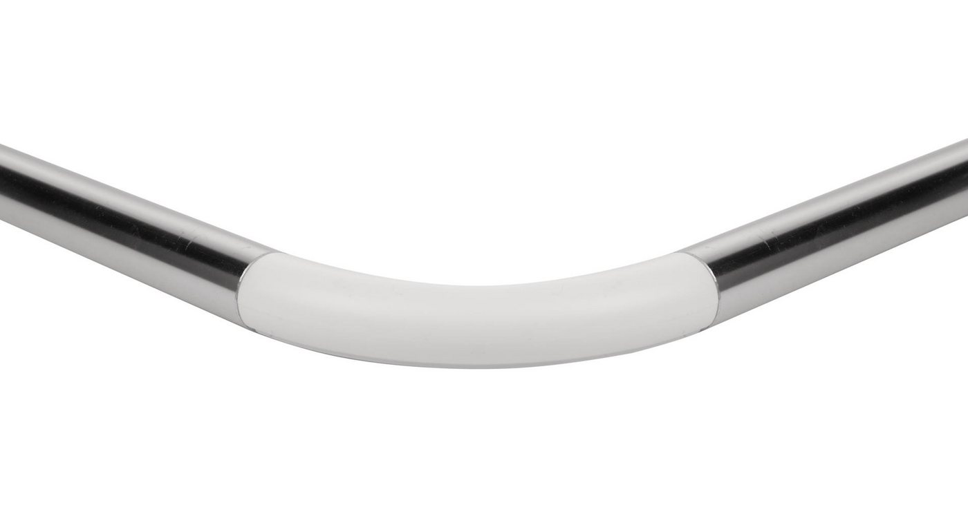 Ridder Duschvorhangstange Universal-Winkelstange Graz Ø 20 mmchrom glänzend, Aluminium, Kunststoff – Bild 2 von 4