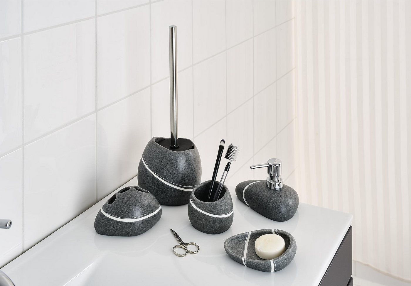 Ridder Seifenspender Little Rock grau – Bild 2 von 5