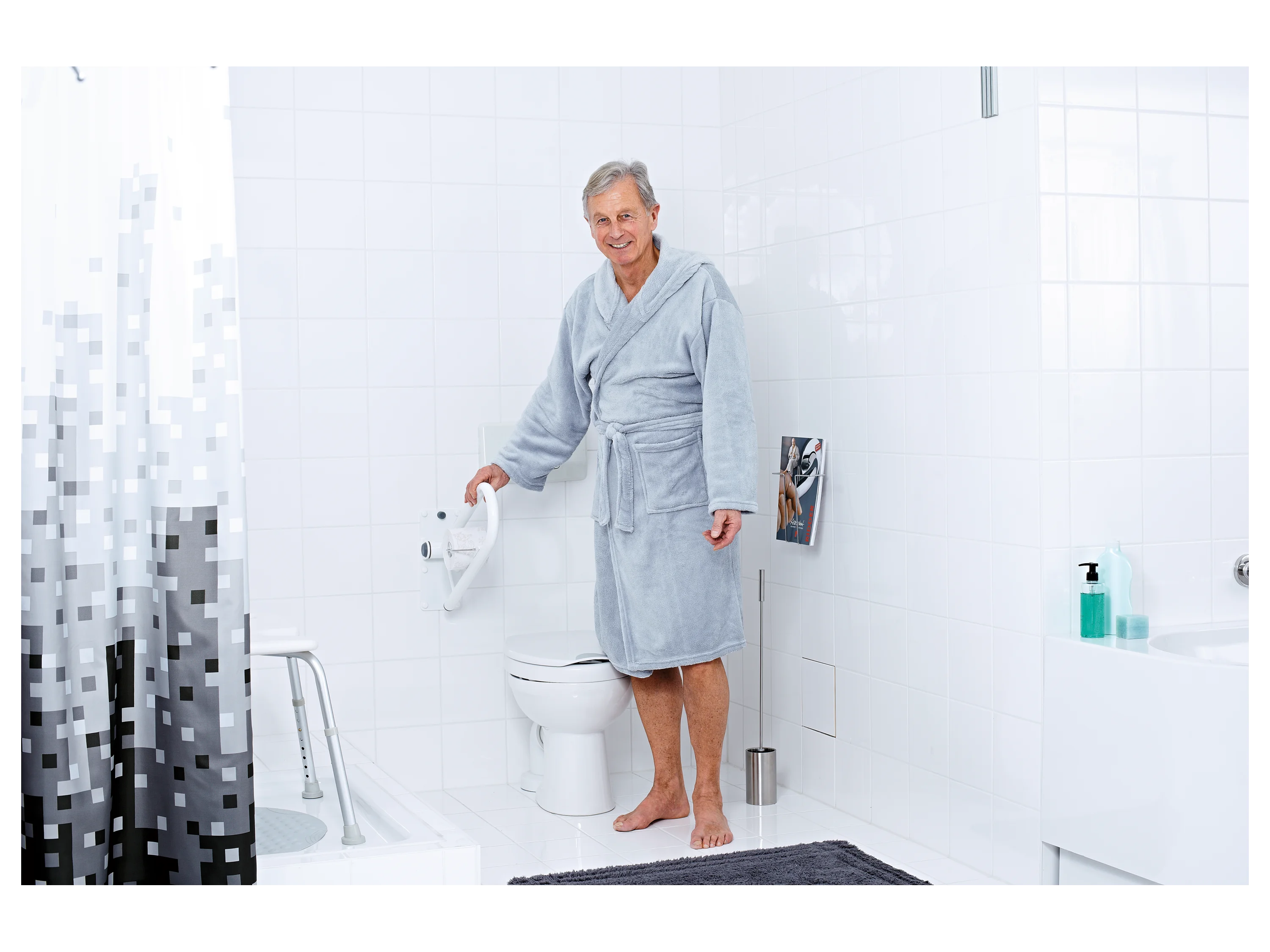 RIDDER WC Aufstehbügel »Tim«, platzsparend (55,5 cm) – Bild 3 von 4