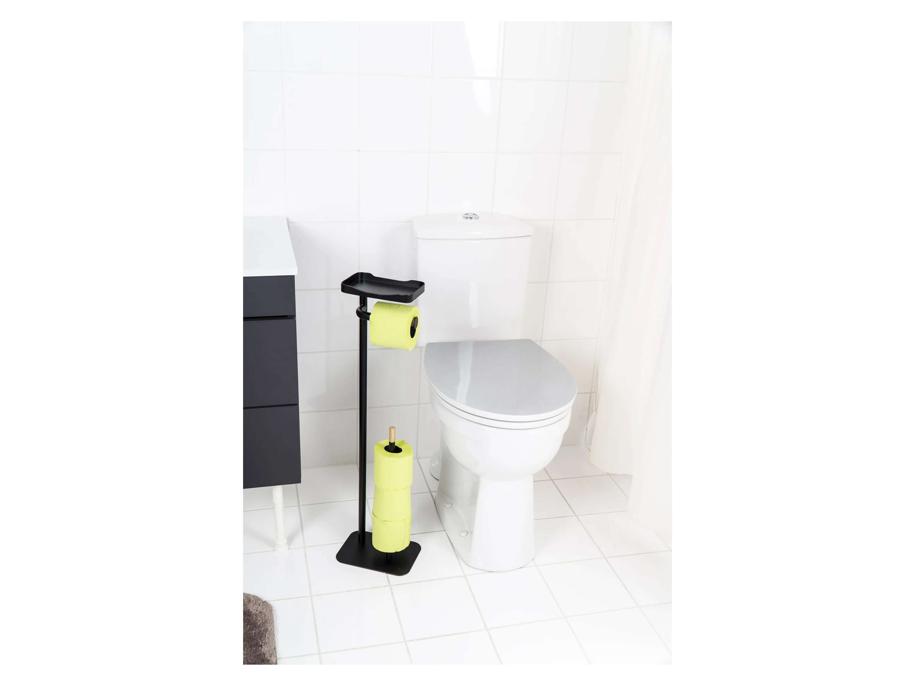 RIDDER WC-Garnitur »Albany«, freistehend (Schwarz matt) – Bild 2 von 2