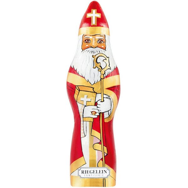 Riegelein Confiserie Schokolade, Riegelein Nikolaus Hohlkörper aus Vollmilchschokolade mit Kakao 60g