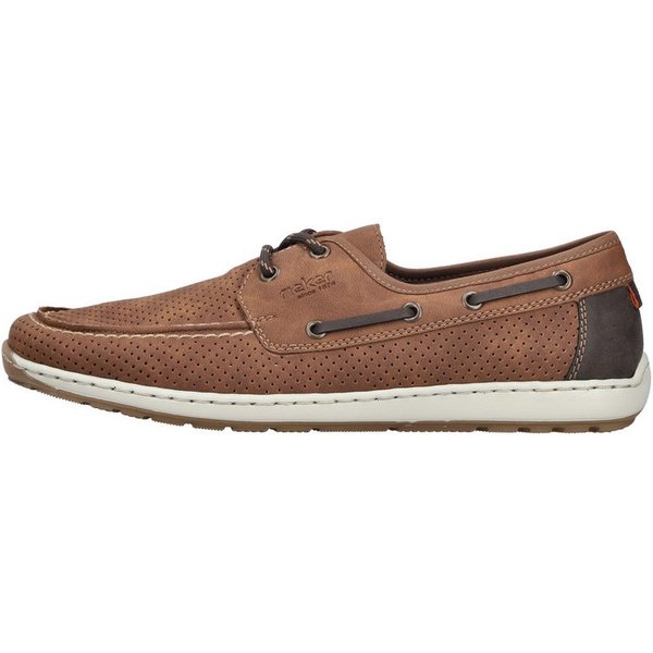 Rieker Bootsschuh Mokassin, Halbschuh, Frühlingsschuh mit Perforation