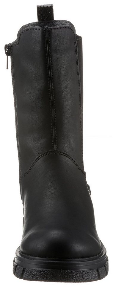 Rieker Chelseaboots, Stiefelette, Blockabsatz, Boots mit breitem Stretcheinsatz – Bild 4 von 5