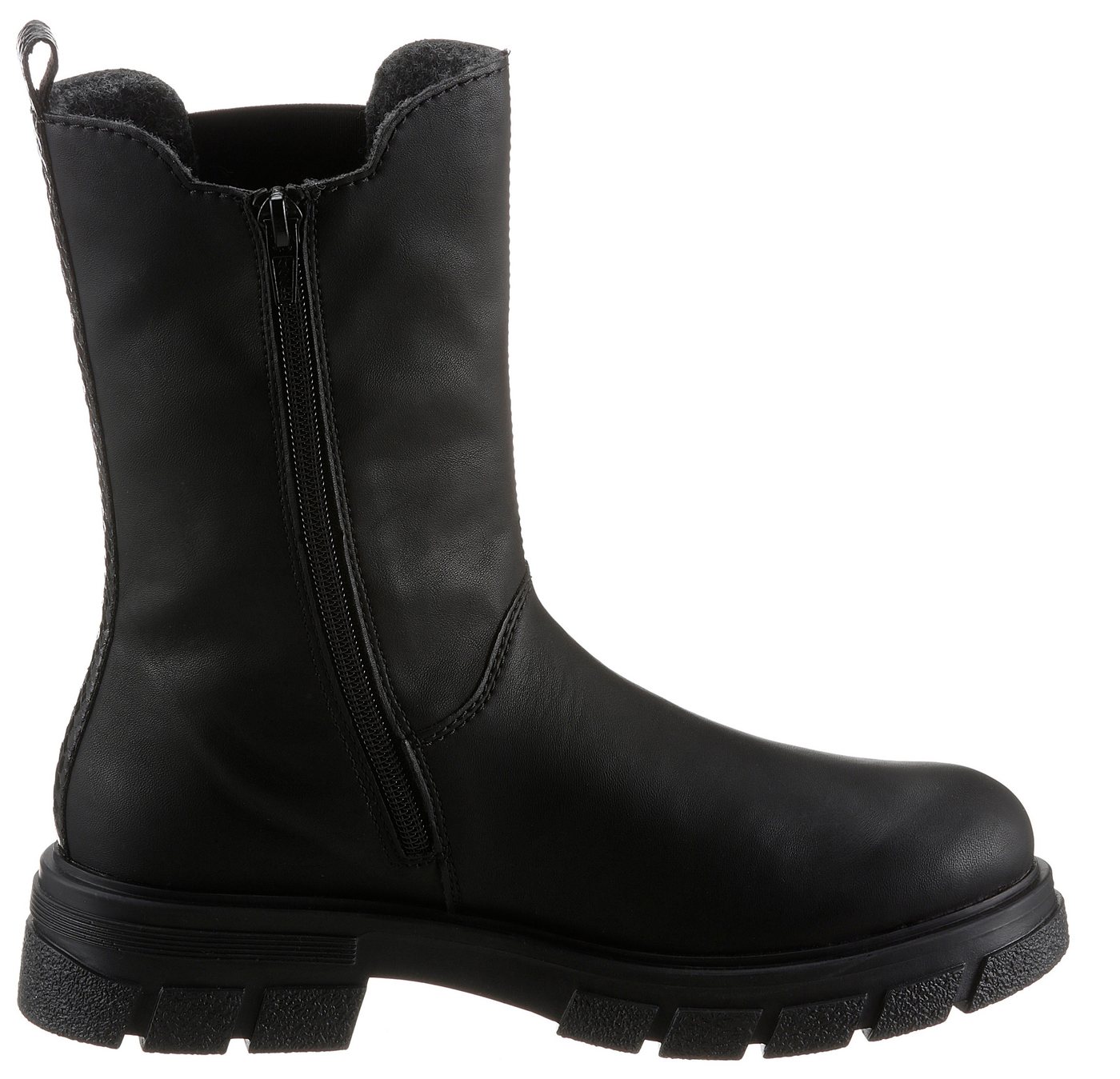 Rieker Chelseaboots, Stiefelette, Blockabsatz, Boots mit breitem Stretcheinsatz – Bild 5 von 5