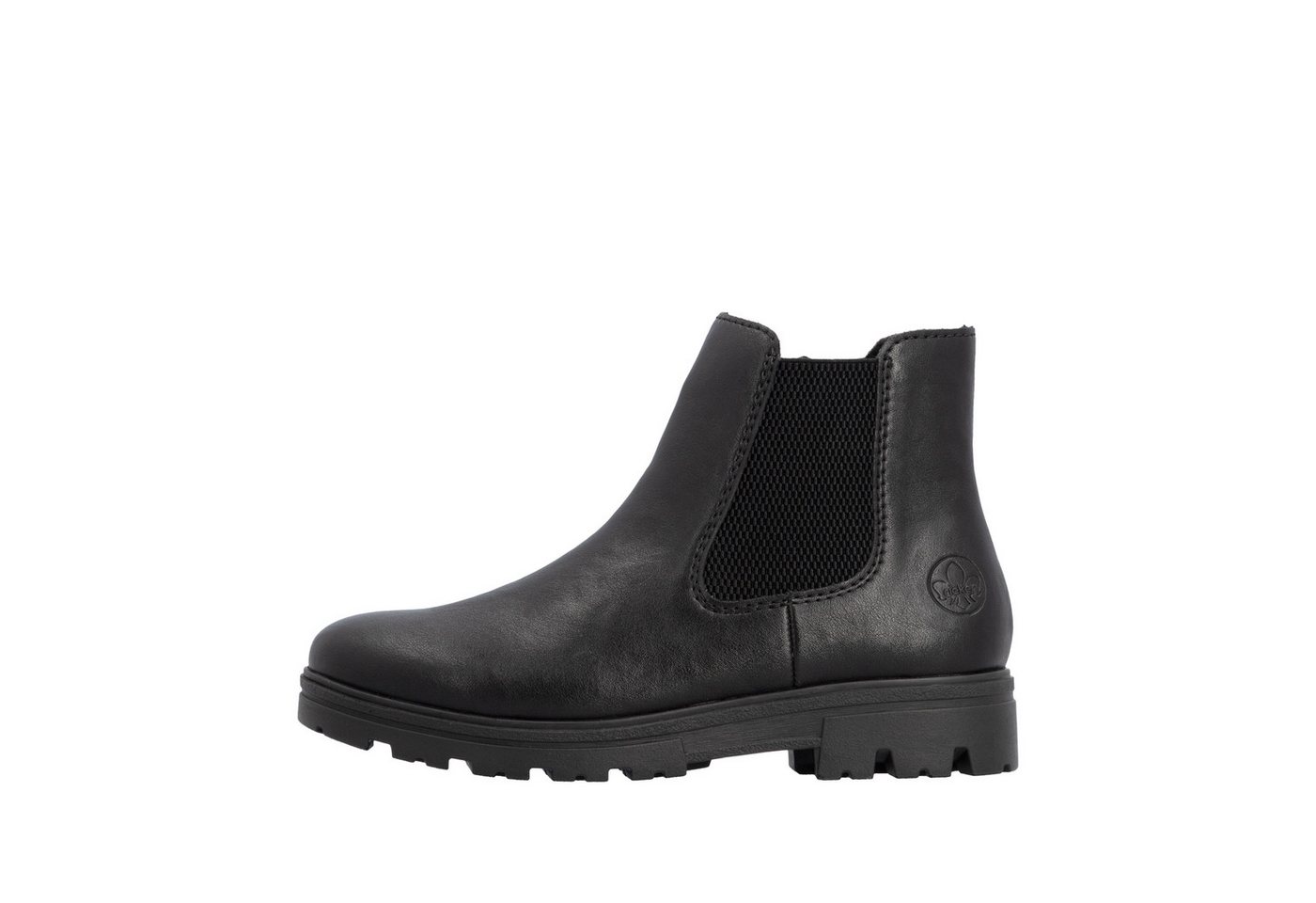 Rieker Chelseaboots Blockabsatz, Stiefelette mit praktischem Innenreißvreschluss – Bild 4 von 5