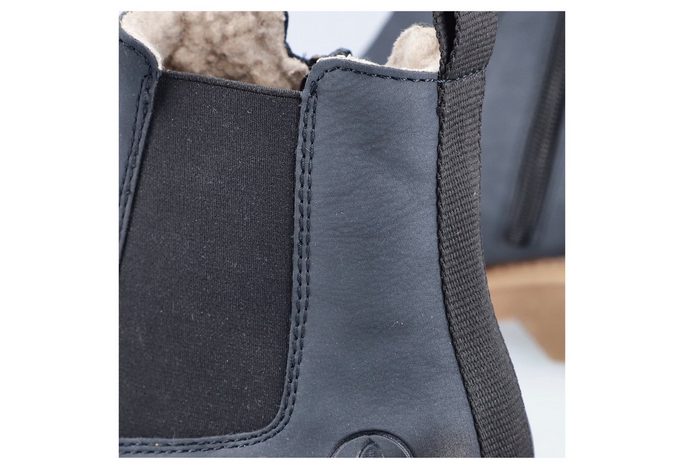 Rieker Chelseaboots Schlupfboots, Stiefelette, Blockabsatz, mit kuscheligem Warmfutter – Bild 3 von 5