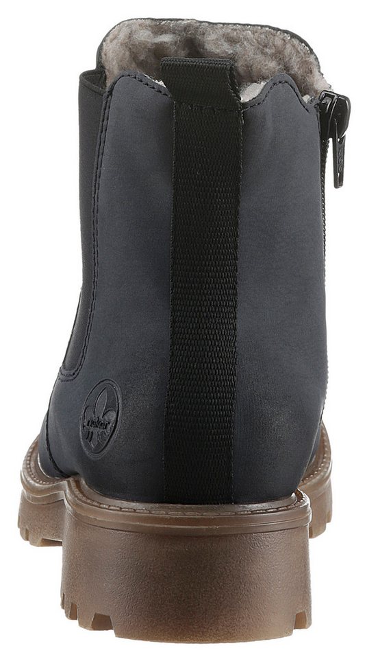 Rieker Chelseaboots Schlupfboots, Stiefelette, Blockabsatz, mit kuscheligem Warmfutter – Bild 4 von 5