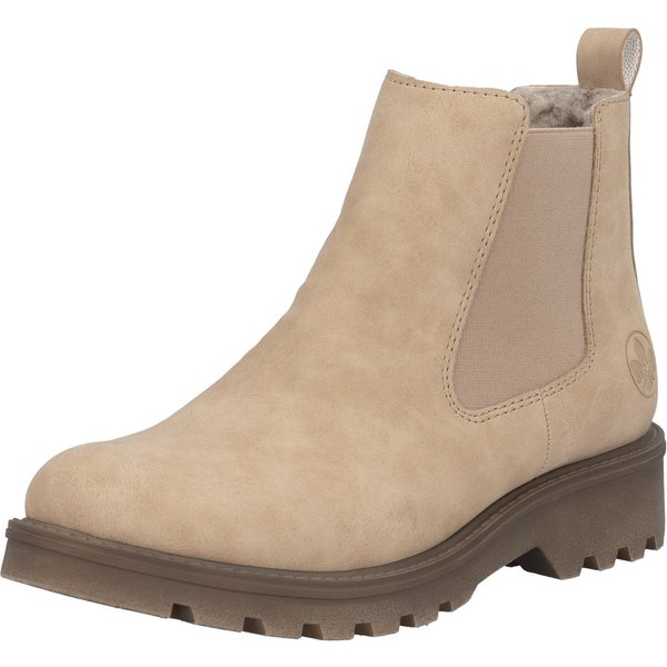 Rieker Chelseaboots Schlupfboots, Stiefelette, Blockabsatz, mit kuscheligem Warmfutter