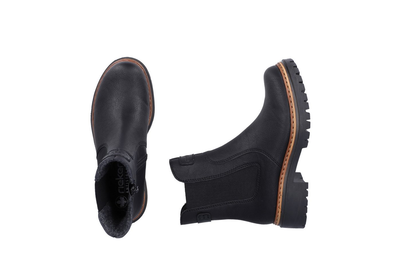 Rieker Chelseaboots Stiefelette, Boots, markanter Laufsohle, Stretch außen, schmale Form – Bild 4 von 5