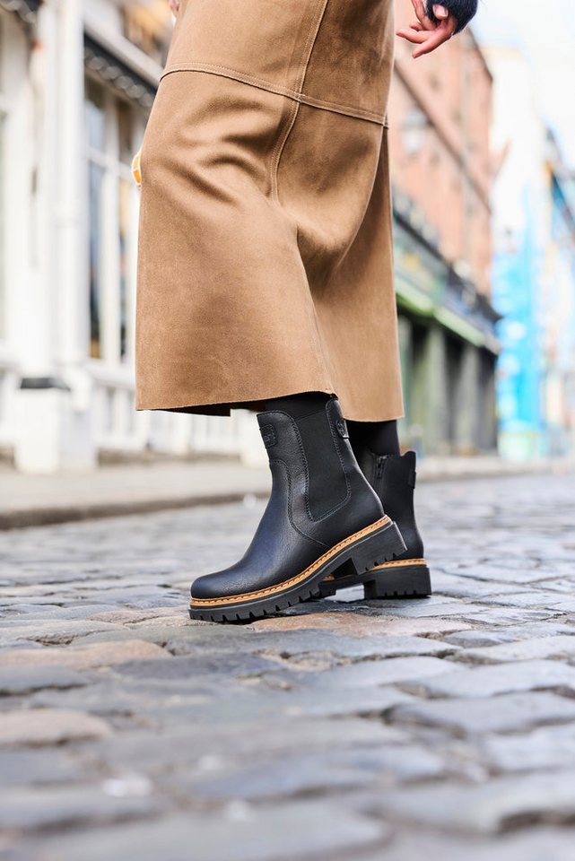 Rieker Chelseaboots Stiefelette, Boots, markanter Laufsohle, Stretch außen, schmale Form – Bild 5 von 5