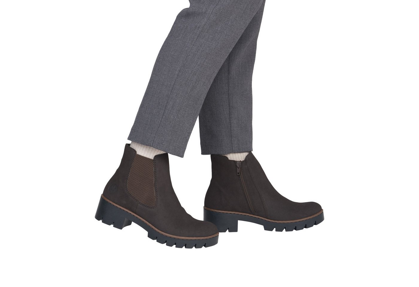 Rieker Chelseaboots Stiefelette, Schlupfboots mit Profilsohle – Bild 4 von 5