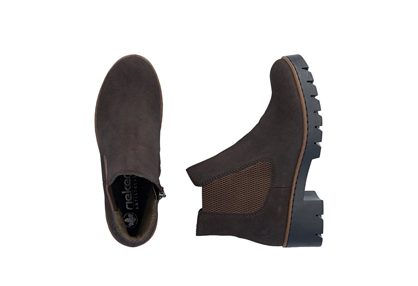 Rieker Chelseaboots Stiefelette, Schlupfboots mit Profilsohle – Bild 5 von 5