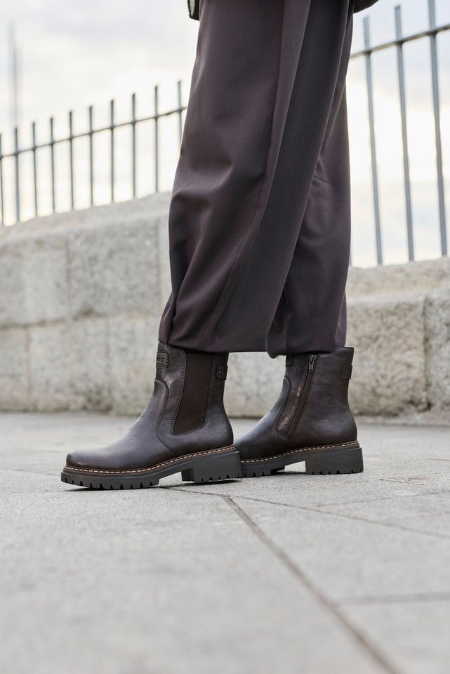 Rieker Chelseaboots Stiefelette, Boots, markanter Laufsohle, Stretch außen, schmale Form – Bild 2 von 5