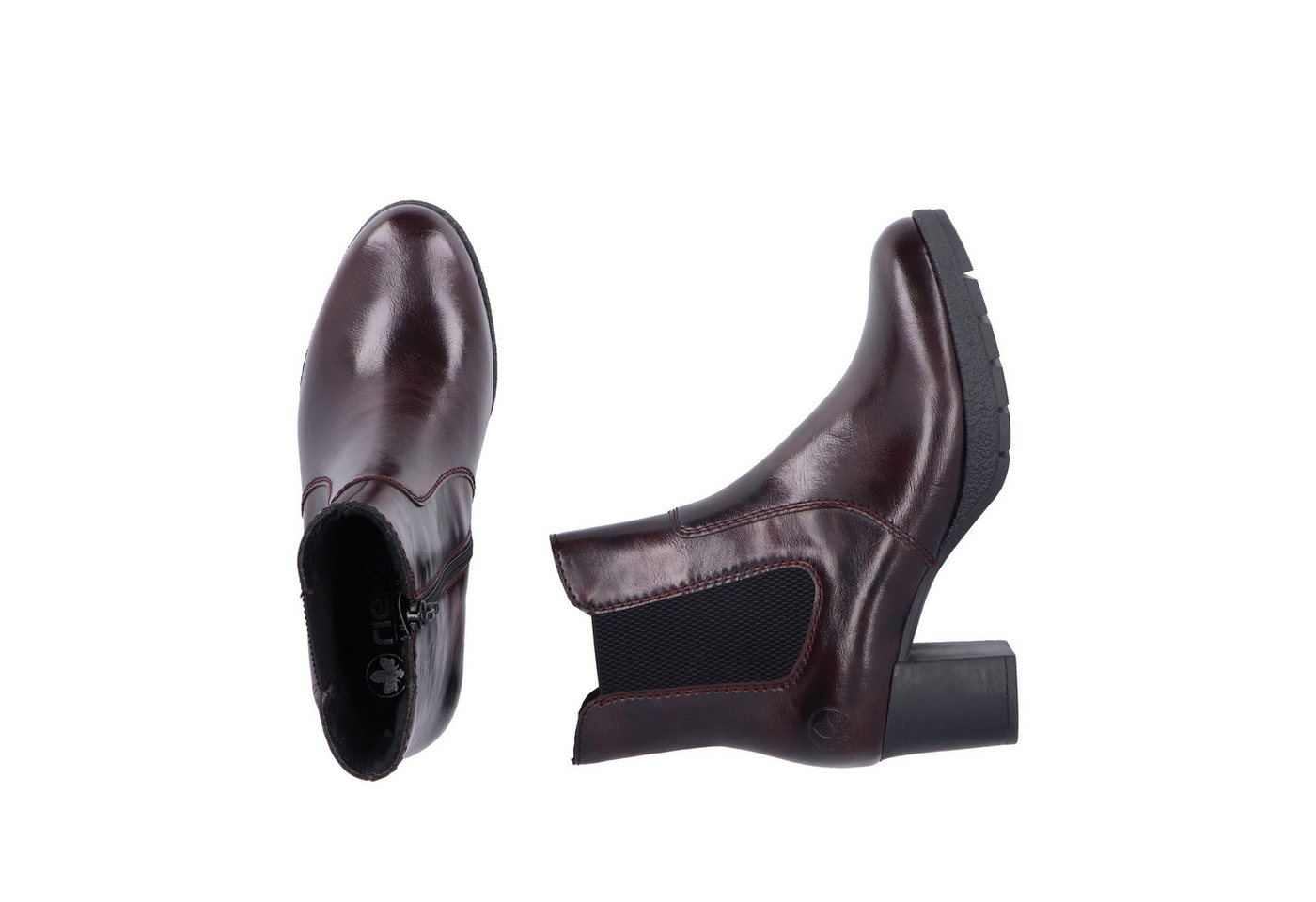Rieker Chelseaboots Stiefelette mit Stretch und Reißverschluss, schmale Form – Bild 3 von 5