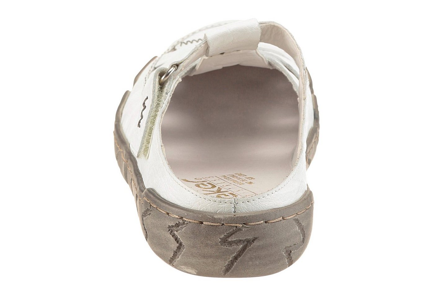 Rieker Clog Sabot, Sommerschuh, Schlappen, Hausschuh mit Ziernähten – Bild 2 von 5