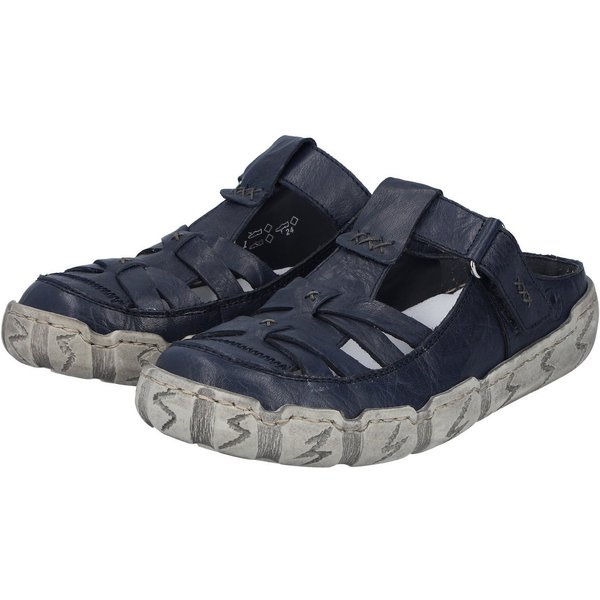 Rieker Clog Sabot, Sommerschuh, Schlappen, Hausschuh mit Ziernähten