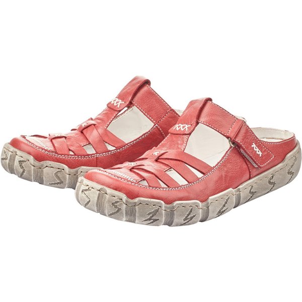 Rieker Clog Sabot, Sommerschuh, Schlappen, Hausschuh mit Ziernähten
