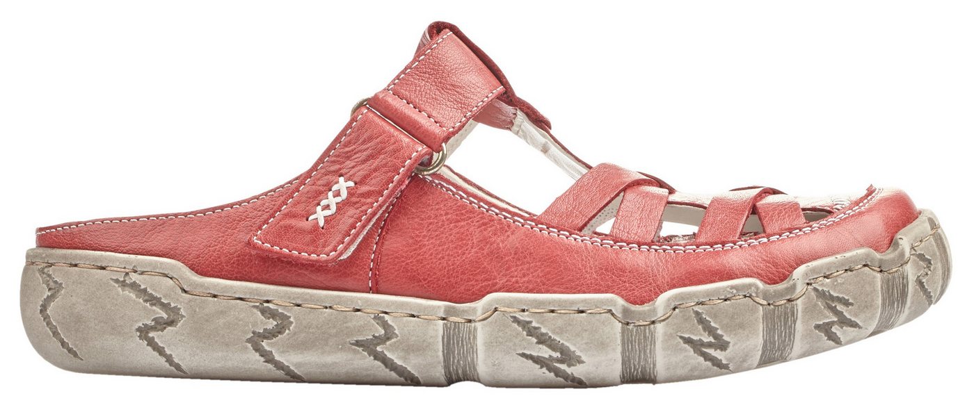 Rieker Clog Sabot, Sommerschuh, Schlappen, Hausschuh mit Ziernähten – Bild 5 von 5