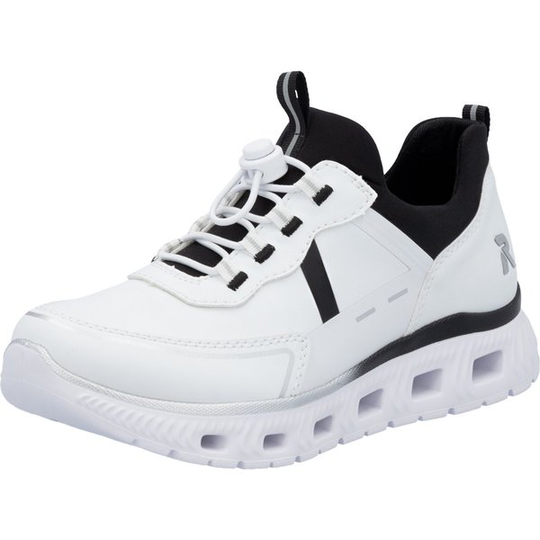 Rieker Edina Slip-On Sneaker Chunky Slipper, Freizeitschuh in veganer Verarbeitung