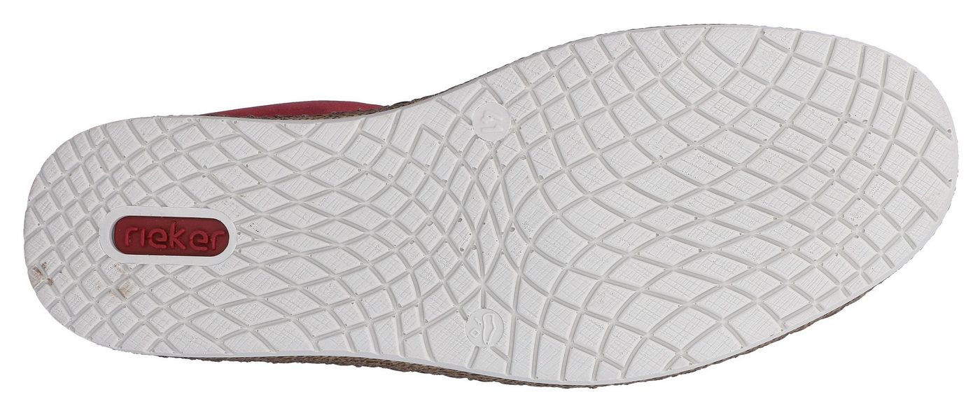 Rieker Espadrille Sommerschuh, Slipper, Freizeitschuh im Materialmix – Bild 3 von 5
