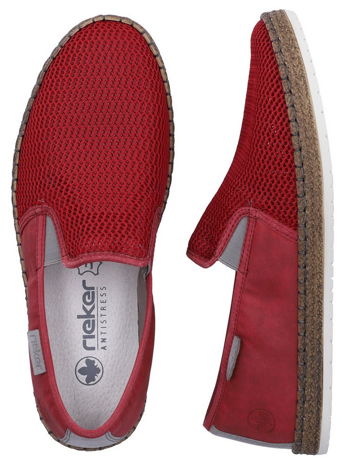 Rieker Espadrille Sommerschuh, Slipper, Freizeitschuh im Materialmix – Bild 5 von 5