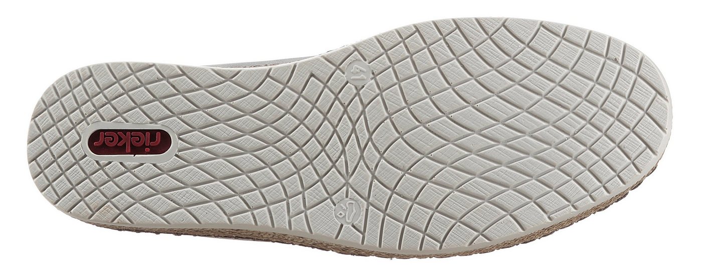 Rieker Espadrille Sommerschuh, Slipper, Freizeitschuh im Materialmix – Bild 3 von 5