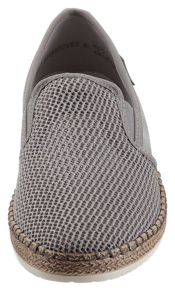 Rieker Espadrille Sommerschuh, Slipper, Freizeitschuh im Materialmix – Bild 4 von 5