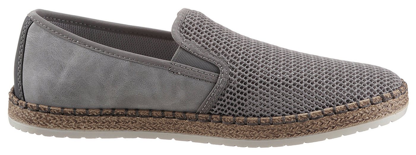 Rieker Espadrille Sommerschuh, Slipper, Freizeitschuh im Materialmix – Bild 5 von 5