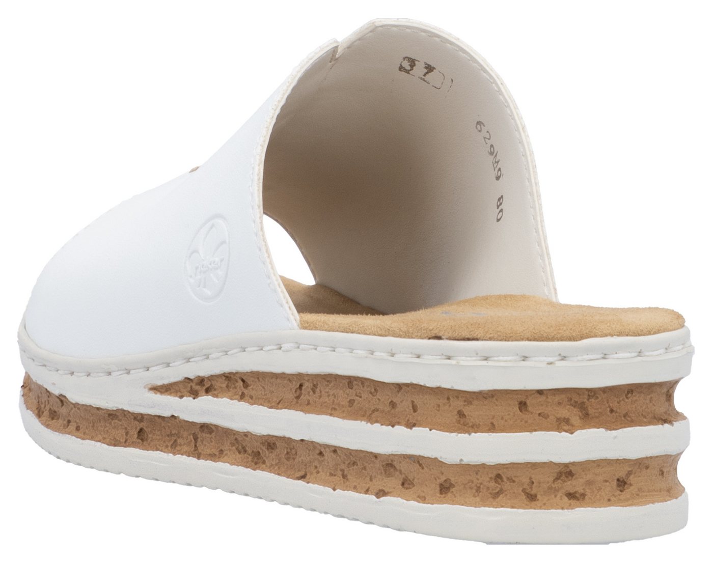Rieker Keilpantolette, Sommerschuh, Hausschuh, Keilabsatz, zum Schlupfen – Bild 2 von 5
